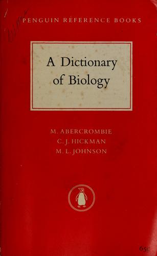 The Penguin Dictionary of biology