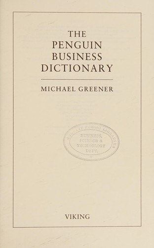 The Penguin business Dictionary
