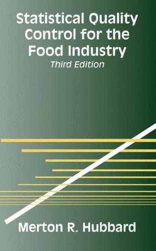 Statistical quality control for the food industry
