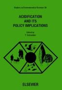 ACIDIFICATION and its policy implications