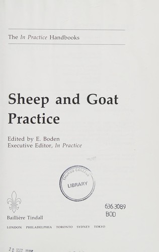 Sheep and goat practice