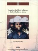 Lending for electric power in Sub-Saharan Africa