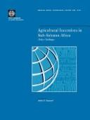 Agricultural Incentives in Sub-Saharan Africa