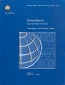 Groundwater Legal and Policy Perspectives