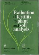 Evaluation of fertility by plant and soil analisys