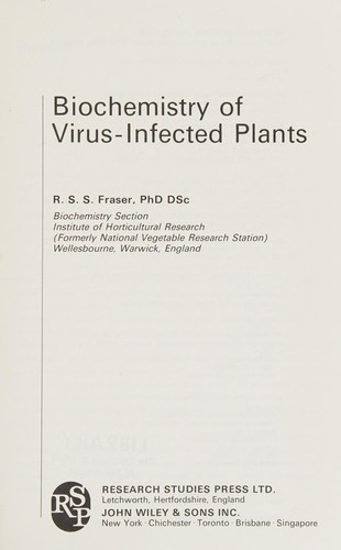 Biochemistry of virus-infected plants