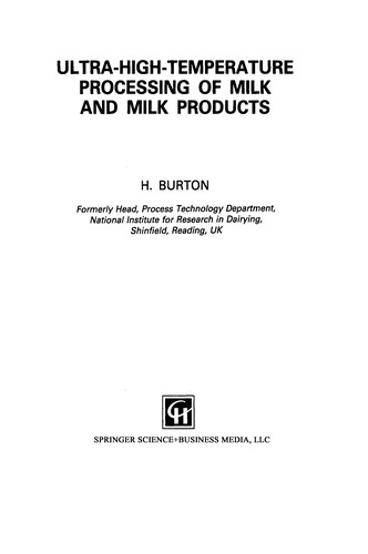 Ultra-high-temperature processing of milk and milk products