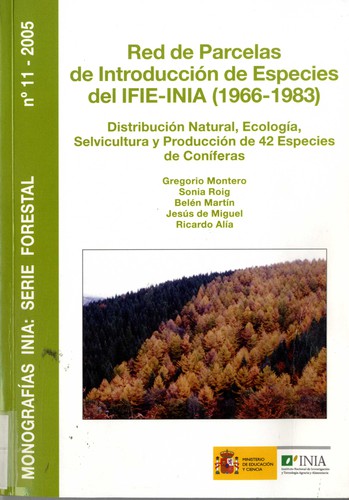 RED de Parcelas de Introduccion de Especies del IFIE-INIA (1966-1983)