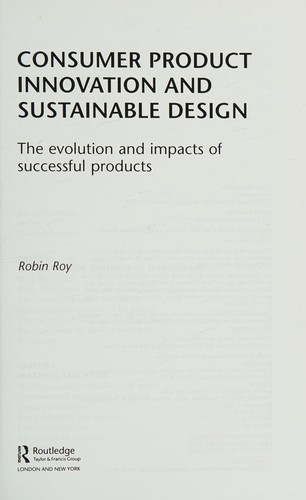 Consumer Product Innovation and Sustainable Design