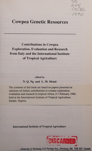 Cowpea genetic resources